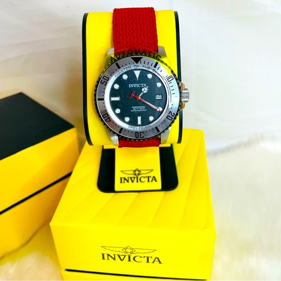 New Invicta Pro Diver Automatic Men’s Watch 44 mm Red - Picture 3 of 12